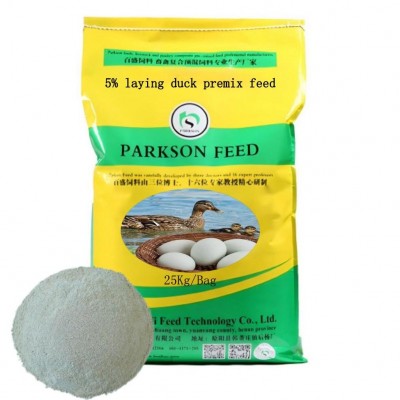 Pre-blandet fôr for laying-breed duck